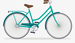 自行车大赛绿色自行车素材
