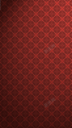 欧式图框h5欧式花纹红色H5背景高清图片