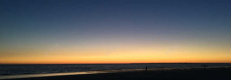 夕阳海边海报背景背景