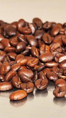 深色咖啡豆质感摄影H5背景背景