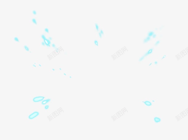 蓝色的光效合成效果png免抠素材_新图网 https://ixintu.com 合成 效果 蓝色