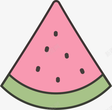 粉色西瓜夏天图标图标