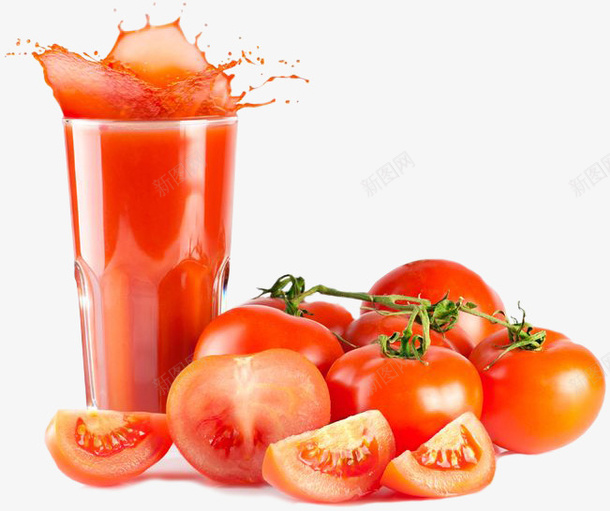 西红柿番茄果汁png免抠素材_新图网 https://ixintu.com 果汁 番茄 西红柿 西红柿果汁