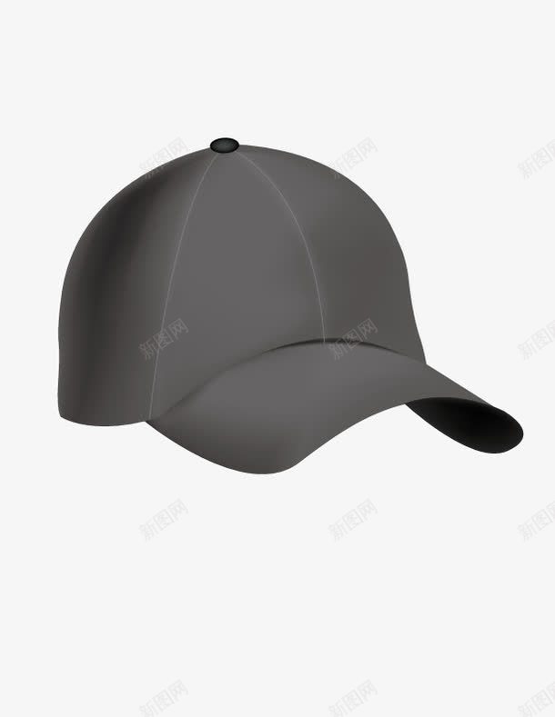 黑色棒球帽png免抠素材_新图网 https://ixintu.com 帽子 棒球帽 黑色