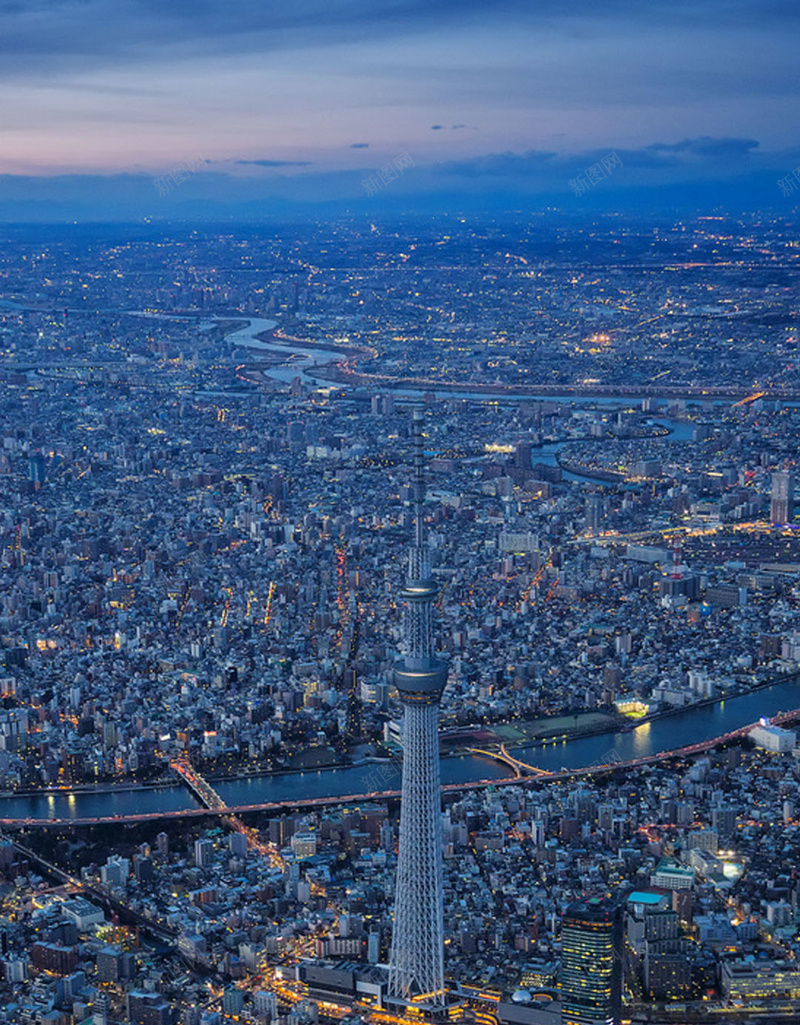 蓝色日本城市H5背景素材jpg设计背景_新图网 https://ixintu.com 旅游景点 城市 日本 繁华 蓝色 H5背景 素材 素材背景 日本背景 城市背景