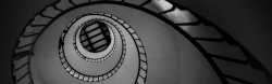 黑白摄影黑白摄影楼梯漩涡背景高清图片