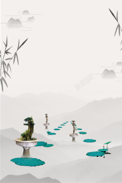 佛经中国风创意禅意海报高清图片