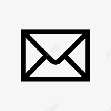 电子邮件黑色的简单的图标图标