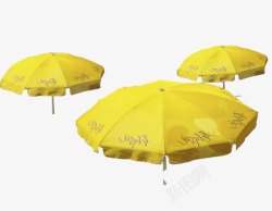 黄色太阳伞素材