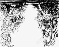 石像插画石像高清图片