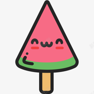西瓜雪糕冰棍图标图标