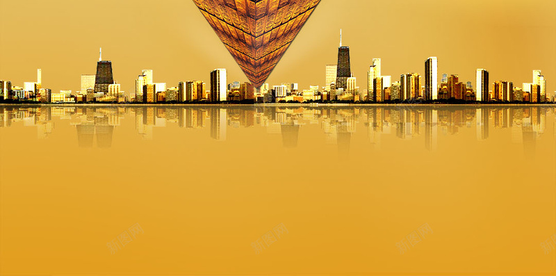 大气创意地产宣传H5背景psd设计背景_新图网 https://ixintu.com H5 h5 创意 地产 城市 大气 大海 天空 宣传 建筑 黄色