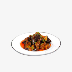 家常菜烧茄子素材