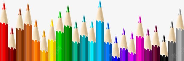 彩色铅笔png免抠素材_新图网 https://ixintu.com 五颜六色 彩色铅笔 排列 摆放 背景 铅笔