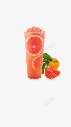 线条血橙橙汁果汁高清图片