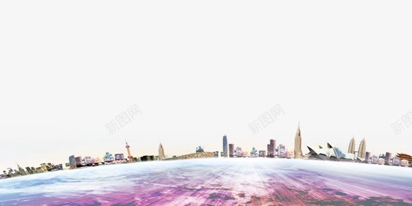 地球城市png免抠素材_新图网 https://ixintu.com 元素 地球 城市 背景