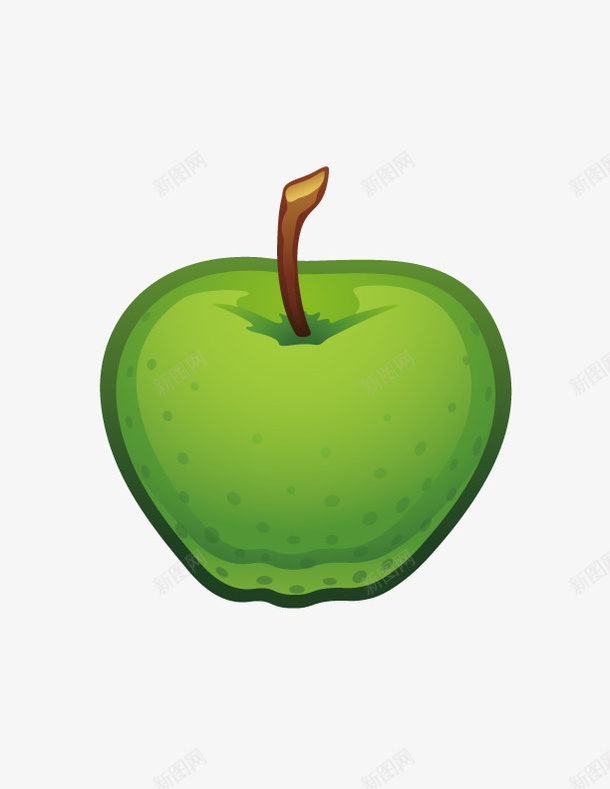 美味绿苹果矢量图ai免抠素材_新图网 https://ixintu.com 绿苹果 美味 苹果 矢量图