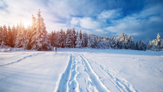 冰天雪地背景背景