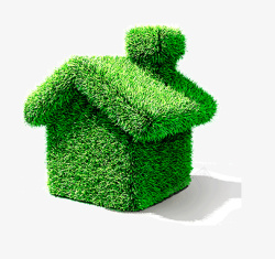 环保色工作证环保绿色房子高清图片