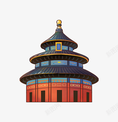 北京的著名建筑物天坛png免抠素材_新图网 https://ixintu.com 世界遗产 中国古代建筑 北京天坛 地标 天坛 旅游