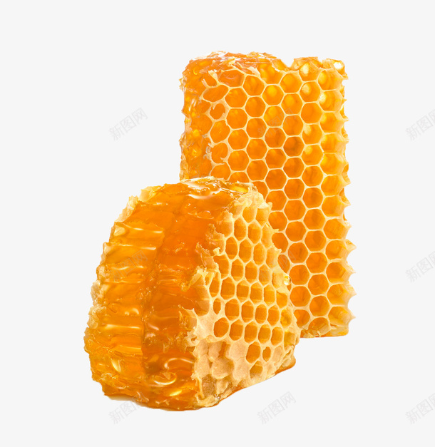 黄色美味的蜂蜜巢蜜png免抠素材_新图网 https://ixintu.com 巢蜜 美味的 蜂蜜 黄色