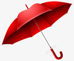 红色遮阳伞漂亮的红色手绘雨伞高清图片