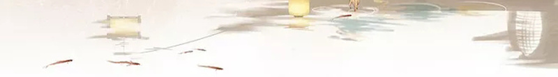 卡通文艺海报背景psd设计背景_新图网 https://ixintu.com 下雨 卡通 小船 文艺 渐变 湖水 男孩 童趣 落灯 鲜花