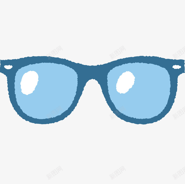 卡通眼镜png免抠素材_新图网 https://ixintu.com 卡通眼镜 卡通矢量眼镜 卡通蓝色眼镜 阳光镜
