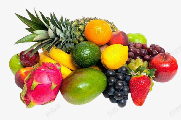 水果葡萄火龙果水果堆png免抠素材_新图网 https://ixintu.com 水果 水果堆 火龙果 葡萄