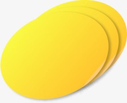 黄色质感卡通圆圈效果素材