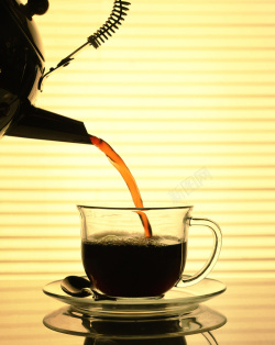 倒大红袍茶倒咖啡酒水饮料背景素材高清图片