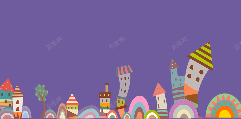 卡通童趣紫色手绘背景素材psd设计背景_新图网 https://ixintu.com 卡通 手绘 童趣 紫色 背景 素材 扁平 儿童节