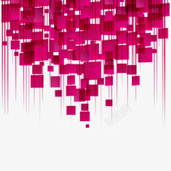 紫红色装饰图案矢量图素材