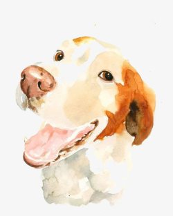 绘画作品中的狗狗素材