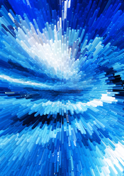 幻彩风格3D抽象深蓝柱状背景高清图片