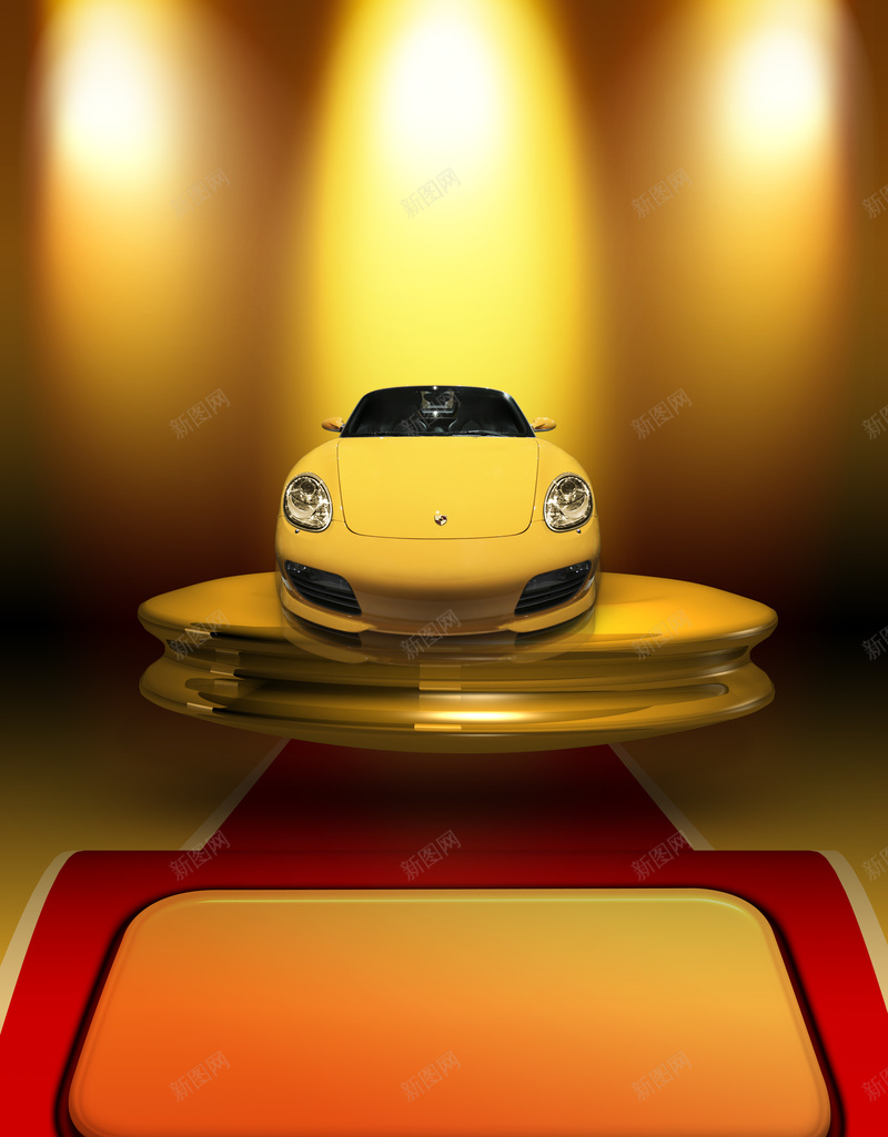 金色汽车广告背景psd设计背景_新图网 https://ixintu.com 广告 汽车 背景 金色