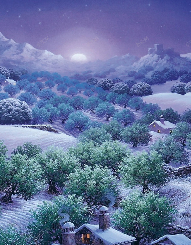 冬夜小镇插画h5背景背景图片免费下载 素材m Grgmwurmm 新图网 冬夜小镇插画h5背景背景图片免费下载 素材m Grgmwurmm 新图网