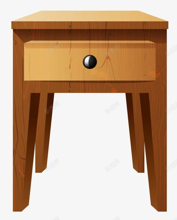木制柜子png免抠素材_新图网 https://ixintu.com 家具 手绘 柜子 棕色