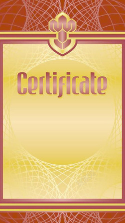 质感封皮黄色证书封皮H5背景元素高清图片