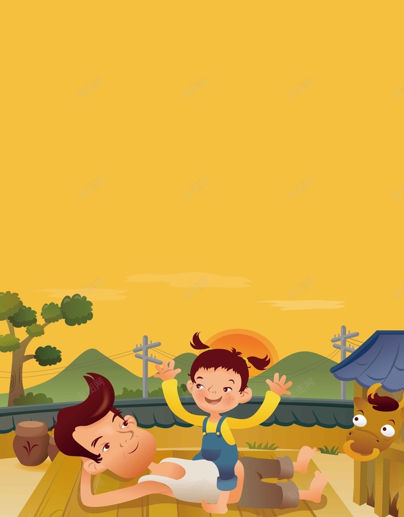 卡通可爱快乐家庭jpg设计背景_新图网 https://ixintu.com 儿童 卡通 家庭 成长 风景 关爱 简约 清新 大气 好看 纯色 唯美 漂亮