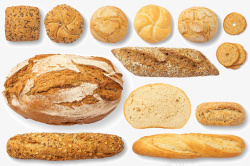 法式面包种类素材