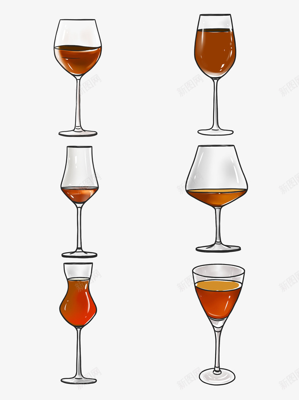 酒杯红酒杯鸡尾酒酒杯png免抠素材_新图网 https://ixintu.com 大酒杯 红酒杯 酒杯 高脚杯 鸡尾酒酒杯