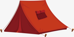 简易帐篷野外露营帐篷矢量图高清图片