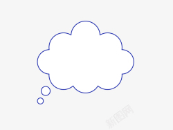 卡通男人气泡对话框卡通对话框会话气泡简约对话框云朵高清图片