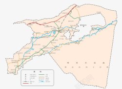 新疆巴楚县地图素材