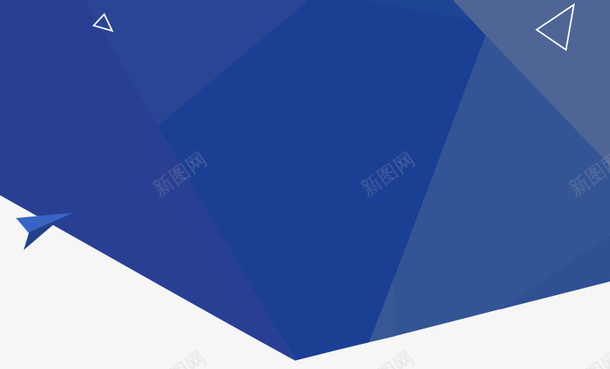 蓝色三角几何背景png免抠素材_新图网 https://ixintu.com 三角 几何 现代 科技 简约 蓝