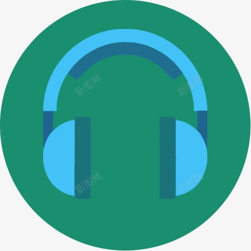 蓝色耳机耳机媒体音乐歌歌曲最小图标png_新图网 https://ixintu.com Blue headphone headset media music song songs 媒体 歌 歌曲 耳机 蓝色 音乐