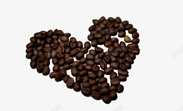 咖啡豆心形底纹png免抠素材_新图网 https://ixintu.com 免费 咖啡豆 咖啡豆底纹 底纹 心形