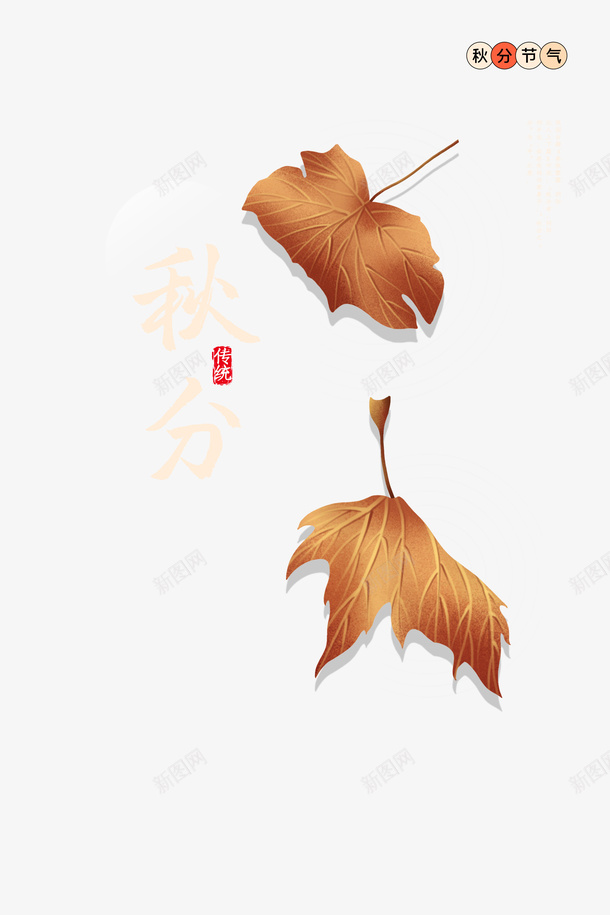 秋天秋分落叶二十四节气枯叶psd免抠素材_新图网 https://ixintu.com 二十四节气 枯叶 秋分 秋天 落叶