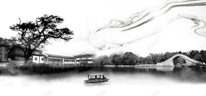 水墨画背景背景